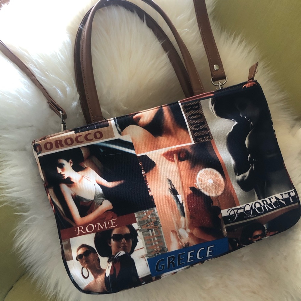 Graphic Print Handbag